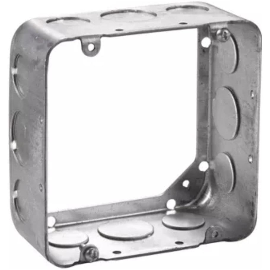 4-11/16 in. square extension ring, 2-1/8 in. deep with 1 in. knockouts