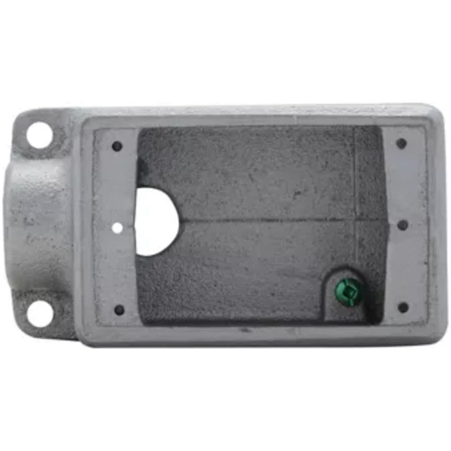 Condulet FD Box, Feraloy Iron Alloy, 1-Gang, 2-1/2 in. Deep, (1) End 3/4 in. Hub