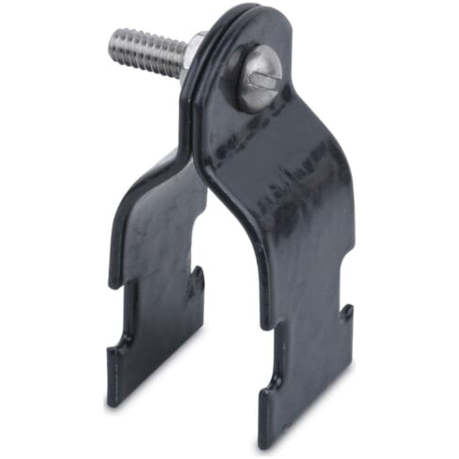 Ocal Strut Pipe Strap, PVC Coated Steel, 1 in., Gray