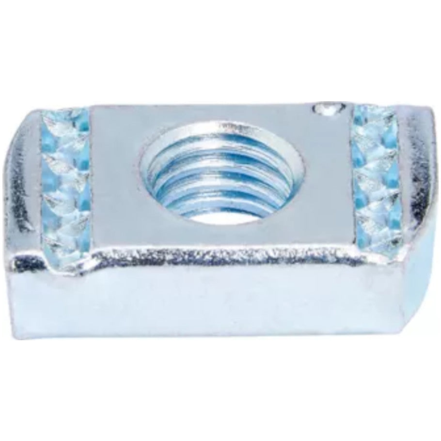 Zinc Plated Steel Spring Nut, 3/8 in.-16