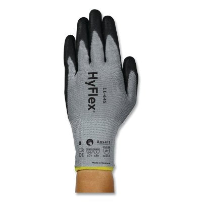 11-645 Medium-Duty Cut Resistant Gloves, Size 12, Black/Gray