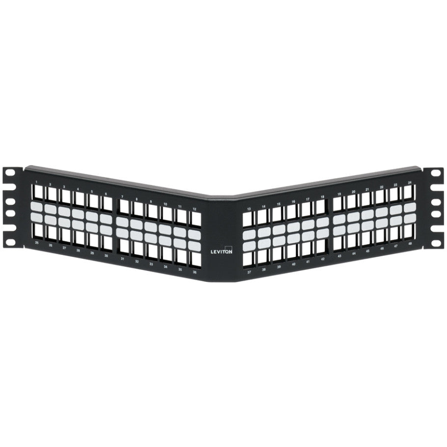 QuickPort Angled Patch Panel, 48-Port, 2 RU