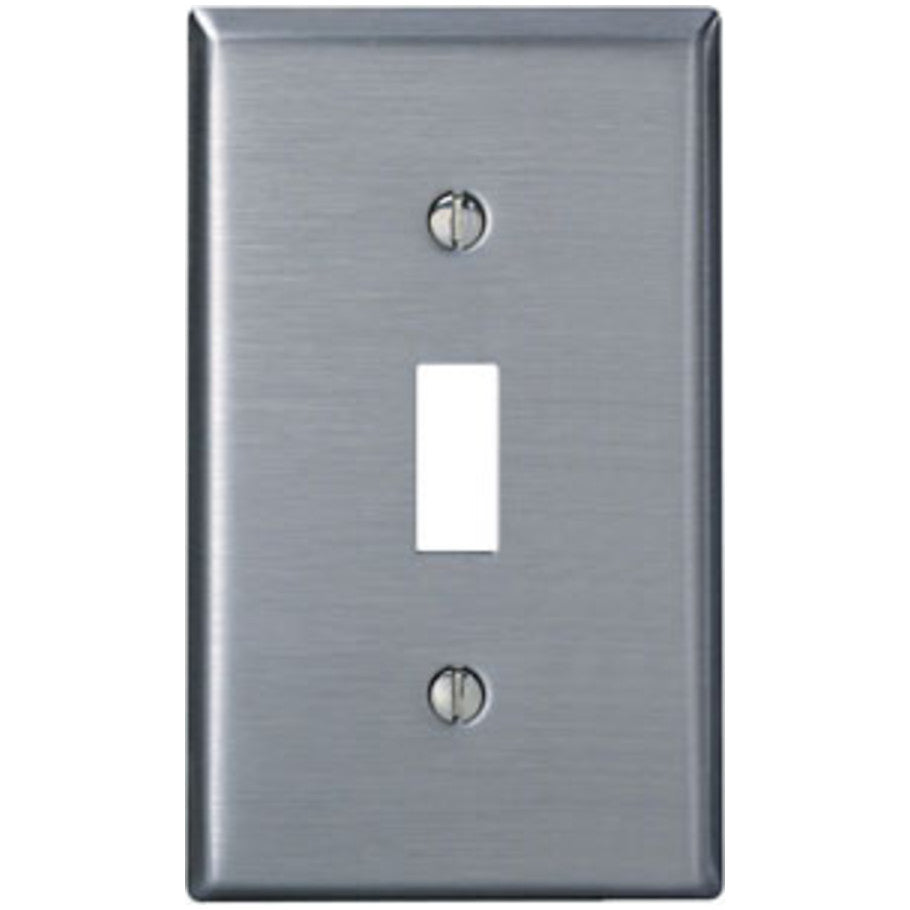 Toggle Switch Wall Plate, Type 430 Stainless Steel, 1-Gang