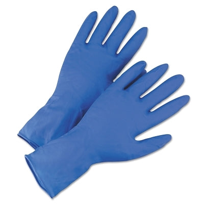 2550 High Risk Examination Grade Latex Gloves, Powder-Free, 14 mil, X-Large, Blue