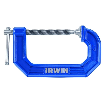 C-Clamp, 8 in Throat Depth, 8 in Opening, Blue