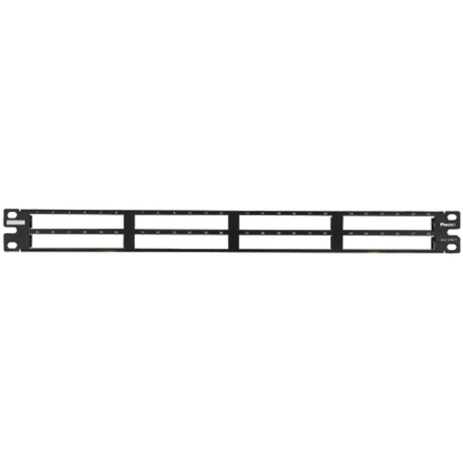 QuickNet Flat Patch Panel Rack Mount, 48-Port, 1 RU