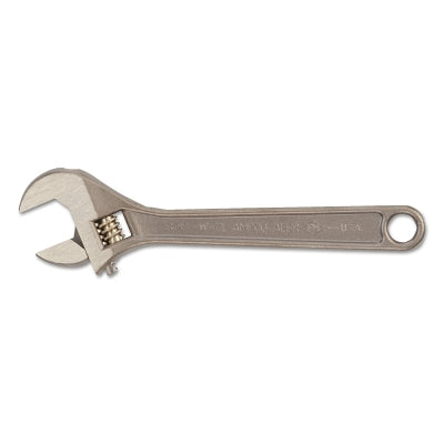 Adjustable End Wrenches, 12 in L, 1-1/2 in Opening, Corrosion Resistant