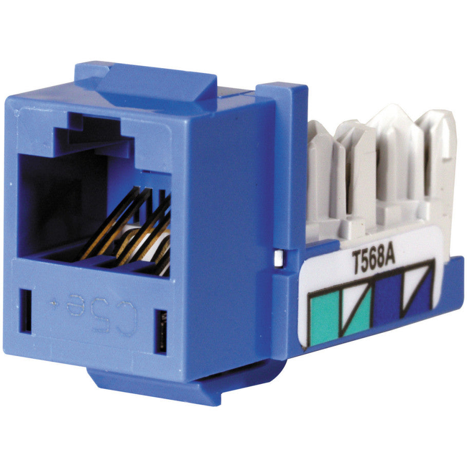 Xcelerator Cat 5e Keystone Jack, Blue