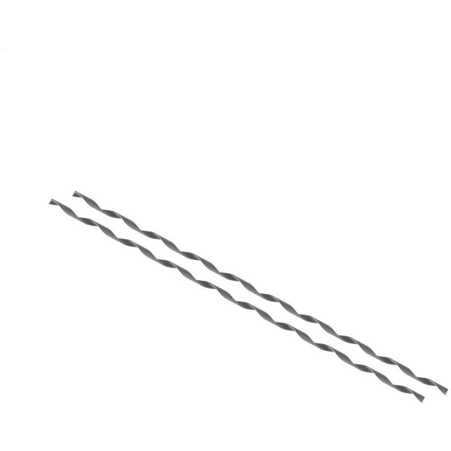 FARGO Formed Wire, Zinc Plated Steel, Yellow, 35 in. L, 1/4 in. Strand Size