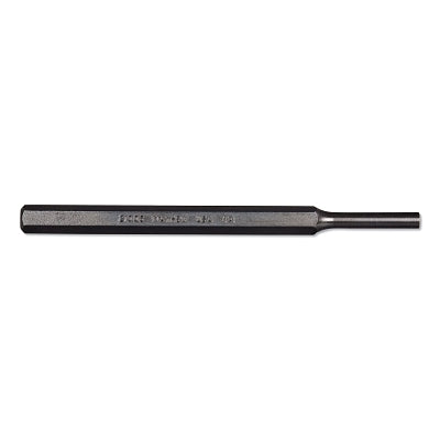 Pin Punches, 5-3/4 in, 1/4 in tip, Alloy Steel, Full Finish