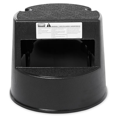 13" Height x 16" Diameter Mobile Step Stool 2523-BK
