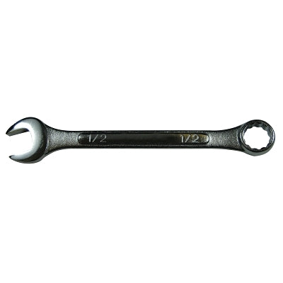 Combination Wrench, 7/16 in Opening, 8-1/2 in OAL, 12-Point, Nickel Chrome Plated Finish