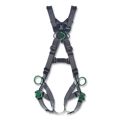 V-FIT Full-Body Harness, Back/Chest/Hips D-Rings, Super XL, QC Chest/Leg Strap Buckles, No Padding