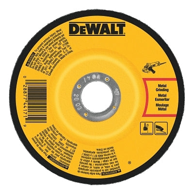 Type 27 Depressed Center Wheel, 6 x 1/4 x 5/8 in-11, A24R Grit, Aluminum Oxide