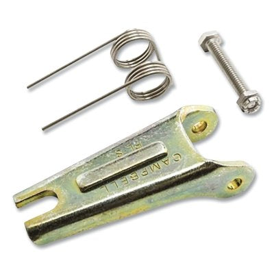 Latch Kit, 5/8 in, 3.41 in L x 1.515 in W, Steel, Zinc-Plated Steel, Gold