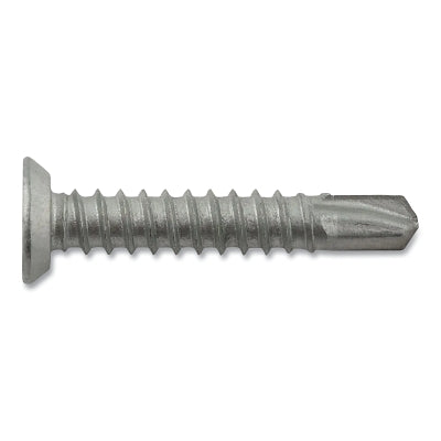 Dril-Flex Self-Drilling Structural Screws, Phillips Undercut Flat Head, #12-14 TPI, 1-1/4 in L, #3 Point Type, Stalgard
