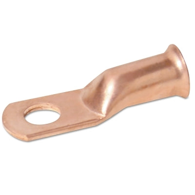 Solder On Lug, 17/32 in Stud Hole, 0.495 in Barrel, 1/0 AWG to 2/0 AWG Cable Capacity