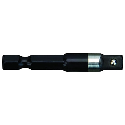 Shockwave Impact Duty Socket Adapter, 1/4 in Hex to 1/4 in Square, 2 in L