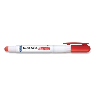 Quik Stik All Purpose Mini Solid Paint Marker, 3/8 in dia x 4.625 in L, Red