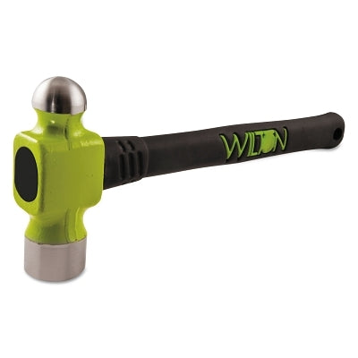 Unbreakable Ball Pein Hammer, Unbreakable Handle, No-Slip Grip, 18 in, Drop Forged steel, 24 oz Head