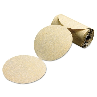 Gold Aluminum Oxide Dri-Lube Paper Discs, 6 in Dia., P400 Grit, Roll