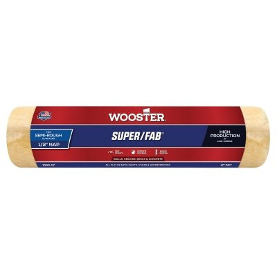 Super/Fab Roller Covers, 9 in, 1/2 in Nap Length