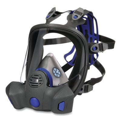 3M FF-802 Secure Click Full Facepiece Reusable Respirator, Medium, Particulates, Silicone Body