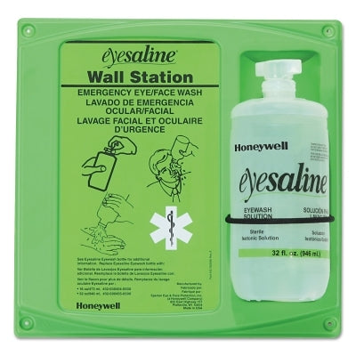 Eyewash Wall Station, 32 oz, Single Bottle
