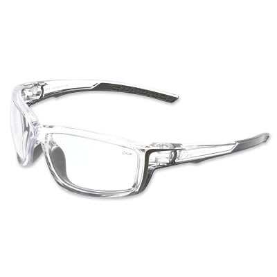Swagger SR4 Safety Glasses, Polycarbonate, AF/Anti-Scratch Lens, Clear
