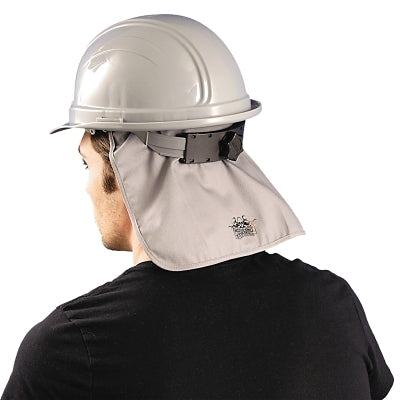 MiraCool FR Hard Hat Pad with Shade, 6 oz Cotton, Gray