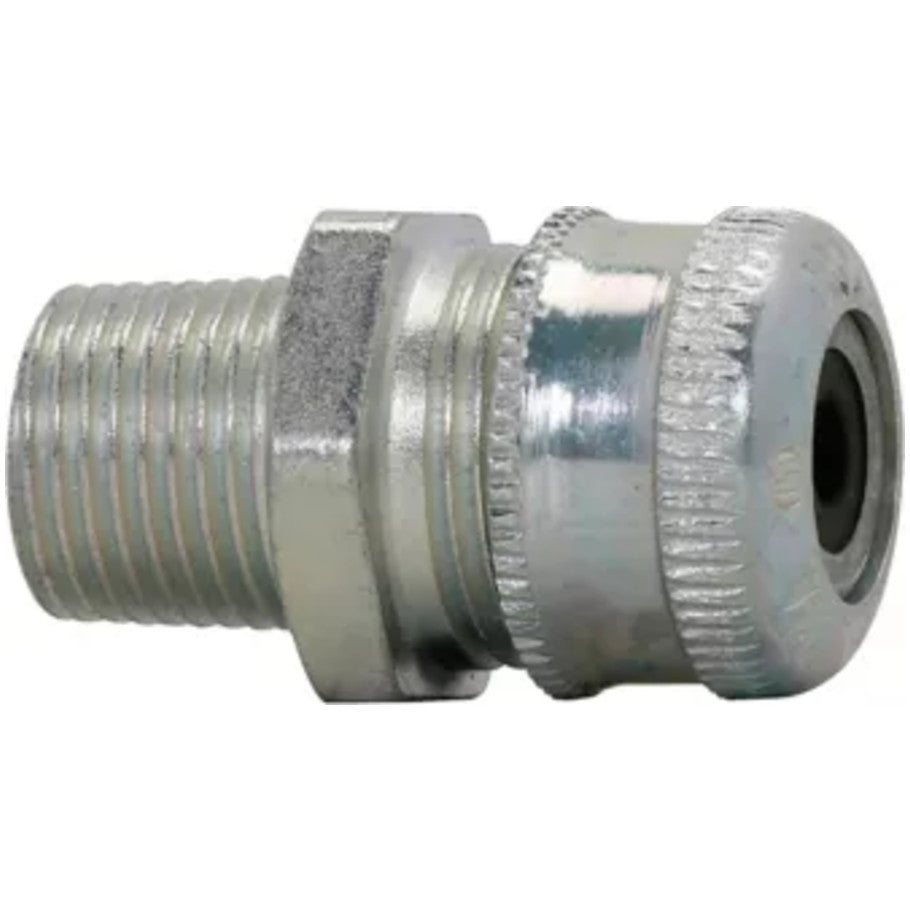 Cord and Cable Connector, Non-Armoured Gland, NPT Threaded, Iron Alloy, -25 to 40 (Seal)   176;C, 4 in