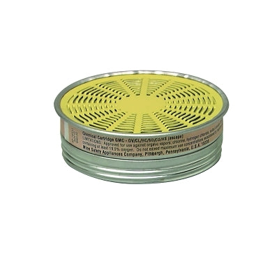 Comfo Respirator Cartridge, OV/CL/CD/HC/HS/SD, Comfo/Advantage Respirators, NIOSH Color Code Yellow