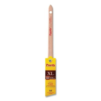 XL DALE Trim Brush, 5/16 in Thick, 1 in in Wide, Wood Handle