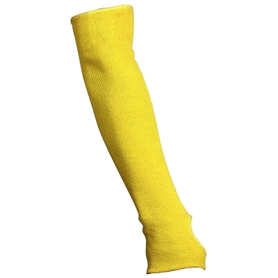 Cut Pro Cut Resistant Sleeve, 18 in L x 3.25 in W, Yellow, Universal, Slip-On with Thumbslot