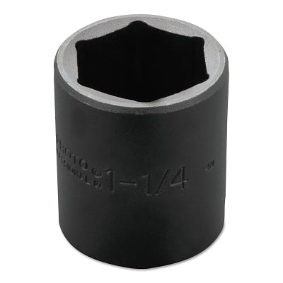 Torqueplus Impact Sockets, 1/2 in Drive, 1 1/4 in Opening, 6 Points