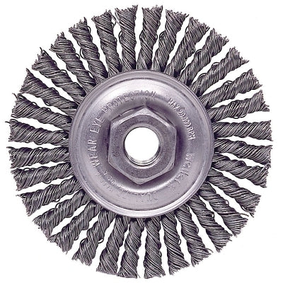 Roughneck Stringer Bead Wheel, 4 in dia x 3/16 in Face W x 3/8 in-24 UNF x 0.020 in, 20000 RPM, 1 EA/EA