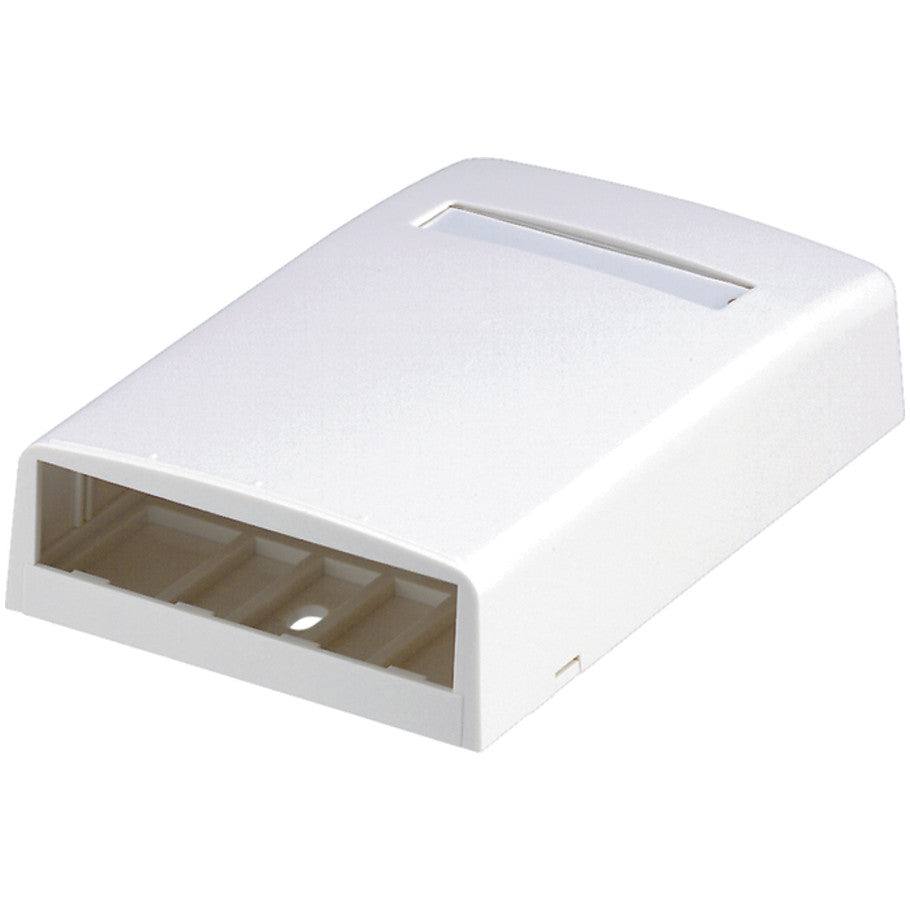 Mini-Com Surface Mount Box, 4-Port, White