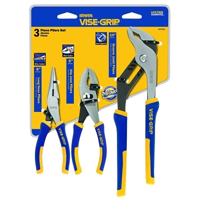 3 Pc. ProPlier Sets, Long Nose/Slip Joint/Groove