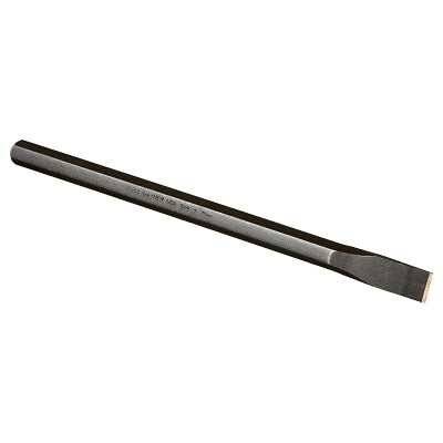 Extra Long Cold Chisel, 12 in Long, 3/4 in Cut Width, Black Oxide