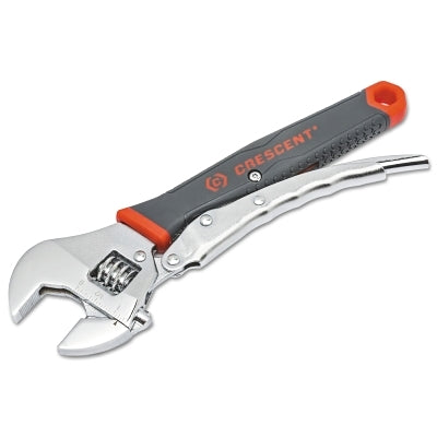 Locking Adjustable Wrenches, 10 in, Chrome Plated