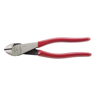 High-Leverage Diagonal Cutting Pliers, 7 in OAL, Plastic-Dipped Handle, 13/16 in Cutting L, Standard Cut