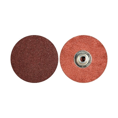 Quick-Change Discs, Aluminum Oxide, 2 in Dia, 50 Grit