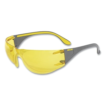Adapt Safety Glasses, Industrial, Two Sided NK-100 Anti-Fog, Amber Lens, With Overmold