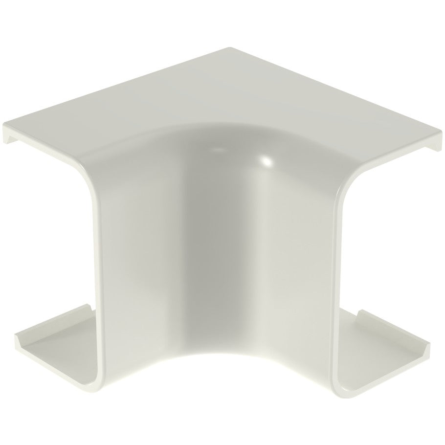 LD10 Non-Metallic Surface Raceway Inside Corner Fitting, Off White