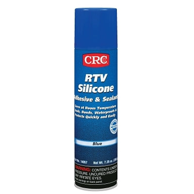 RTV Silicone Adhesive and Sealant, 8 oz Pressurized Tube with Select-A-BEAD Nozzle, 6.5 wt oz, Blue