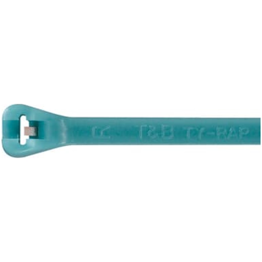 TEFZEL 7.31 L x 0.163 in. W Aqua Fluoropolymer Cable Ties