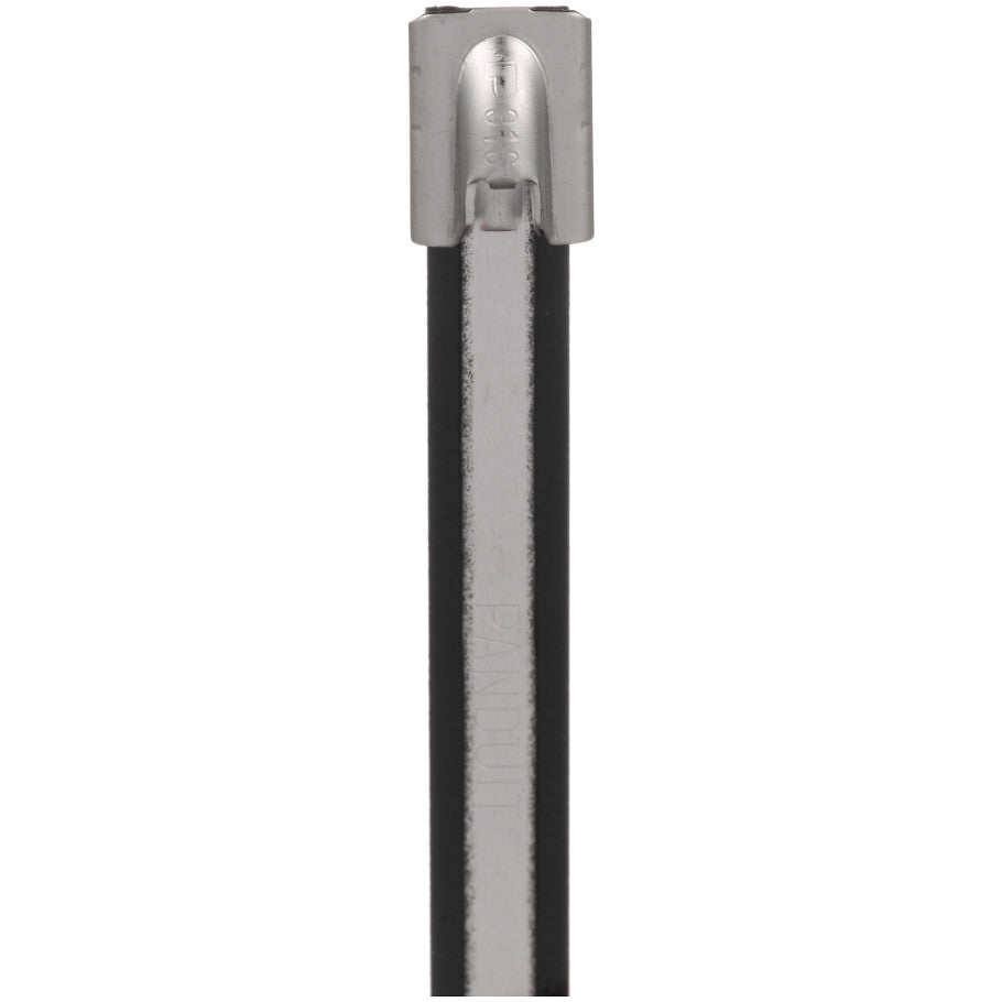 Pan-Steel MLTC4H-LP316 Cable Tie, PA 11 Coated SS 316, Black, Heavy, 4" Dia.
