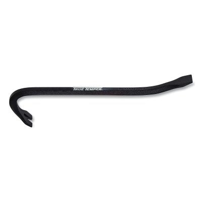 Gooseneck Wrecking Bar, 5/8 in W x 18 in L, Nail Puller/Chisel End