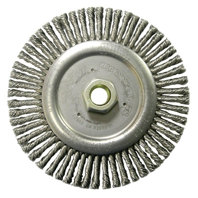 Roughneck Stringer Bead Wheel, 6 in dia x 3/16 in Face W x 5/8 in-11 UNC x 0.020 in, 12500 RPM, 1 EA/EA