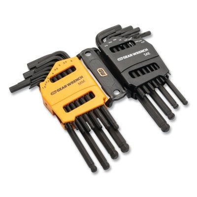 26 Pc. SAE/Metric Ball End Long Arm Hex Key Set